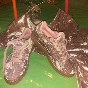 Crush Velvet Creepers with matching Kimono